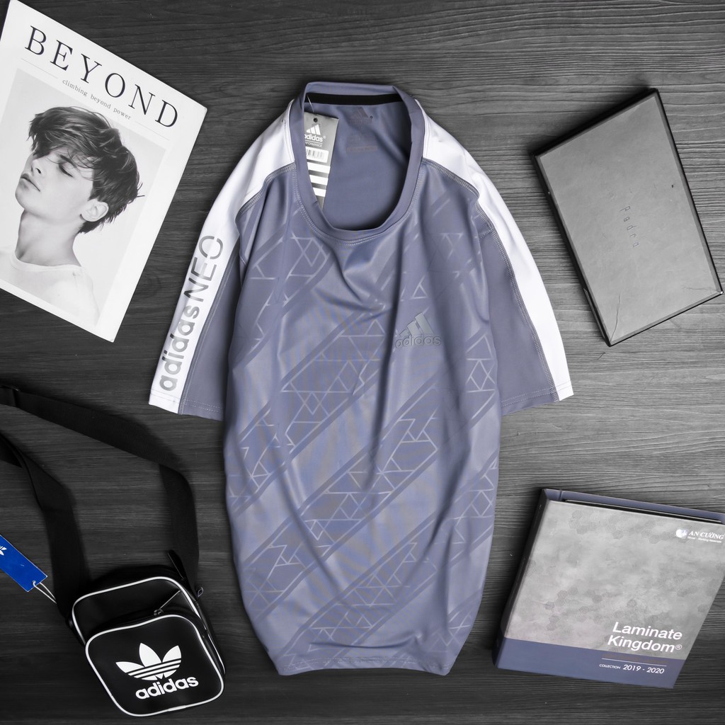 Áo thun nam thể thao ngắn tay không cổ chất liệu thun lạnh poly đủ size từ 45kg đến 85kg AT27 | BigBuy360 - bigbuy360.vn