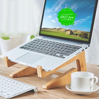 Kệ laptop / Giá đỡ laptop bằng gỗ chuẩn y hình