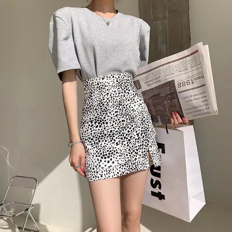 Chân váy chữ A body chấm bi da báo | BigBuy360 - bigbuy360.vn