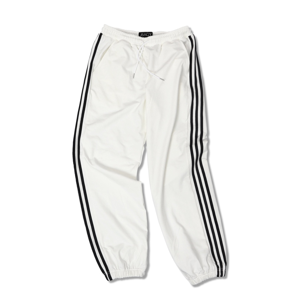 Quần jogger nỉ thể thao kẻ sọc May Minh Cường JBD05
