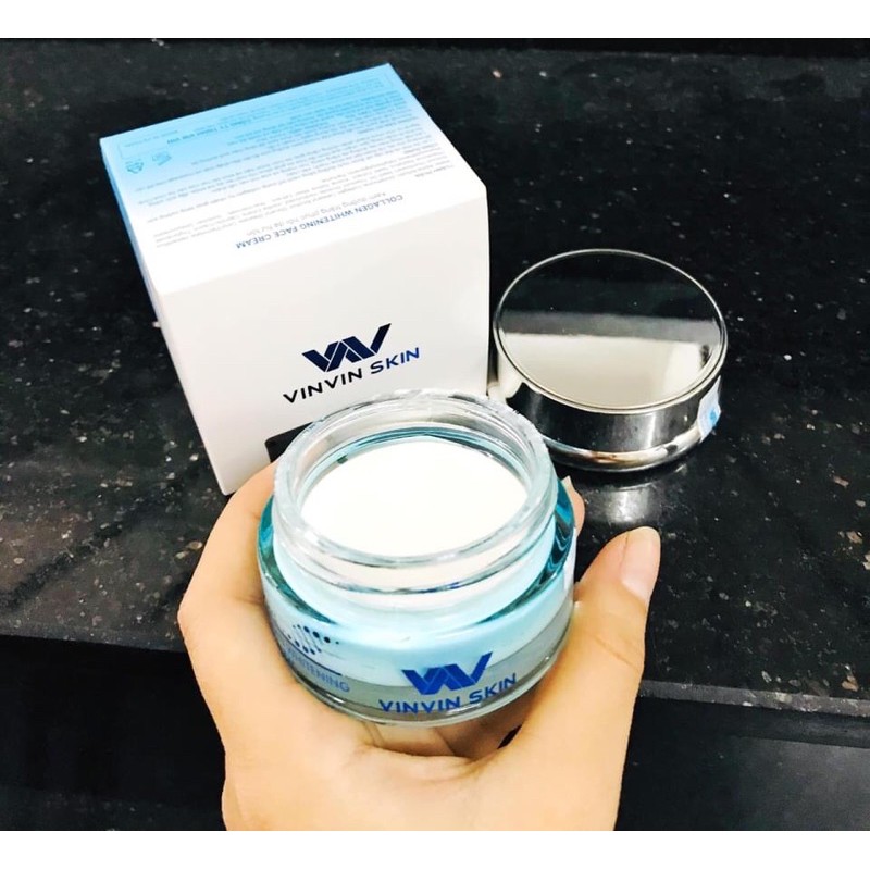 (Chính hãng )Kem Face dưỡng trắng phục hồi da hư tổn- COLLAGEN WHITENING FACE CREAM