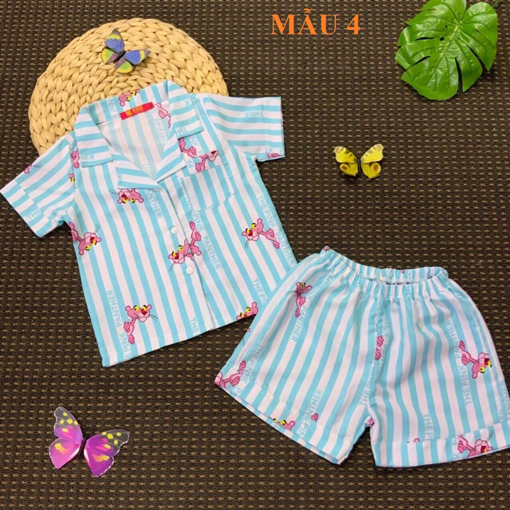 Đồ bộ Pijama đùi chất vải Kate thái loại 1 cho bé trai, bé gái (12~30kg)