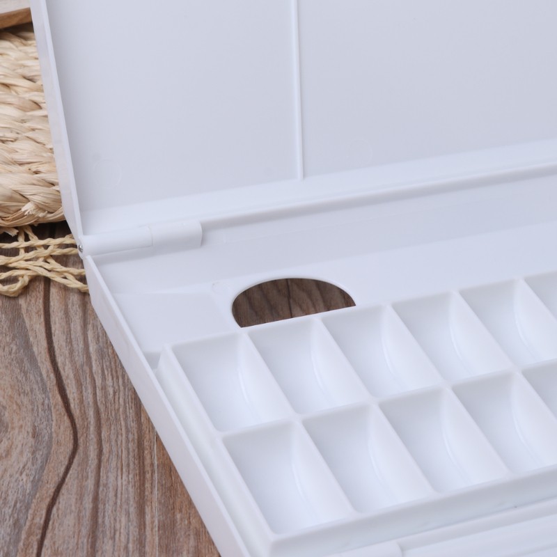 Khay màu nước 24 ô bằng nhựa kích thước 26.3*12*2.4cm chuyên dụng