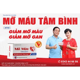 Viên Uống Mỡ Máu Tâm Bình Hỗ Trợ Giảm Mỡ Máu, Giảm Cholesterol 5 Vỉ X 12 Viên