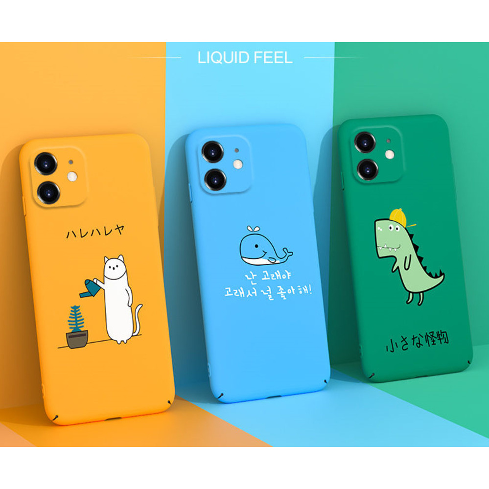 Ốp Điện Thoại Cứng Siêu Mỏng Họa Tiết Hoạt Hình Cho IPhone11promax 11 X Xs 7 8 Plus SE Xr Xs Max 11Pro 11ProMax 12 12Pro 12ProMax 12ProMax