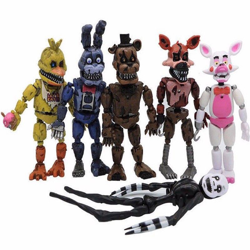 6pcs FNAF Five Nights at Freddy's Collection Action Figures Model Kids Toys