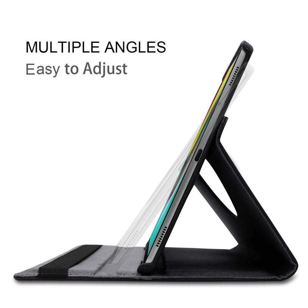Vỏ PU bảo vệ xoay 360 độ cho máy tính bảng Samsung Galaxy Tab S5E 2019 SM-T720 SM-T725