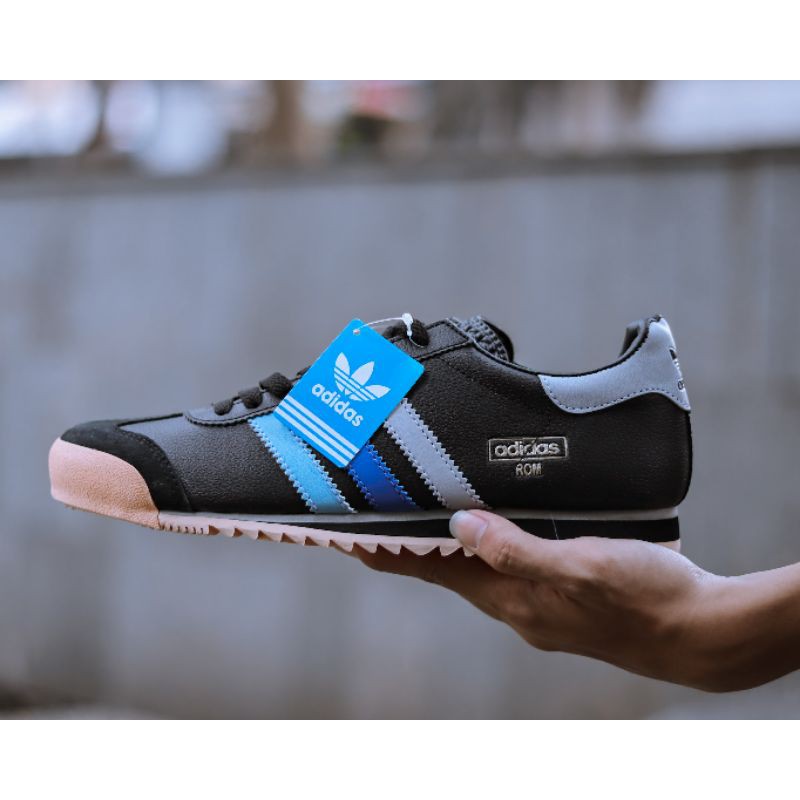 Giày Thể Thao Adidas Rom Màu Xanh Đen Thời Trang Năng Động