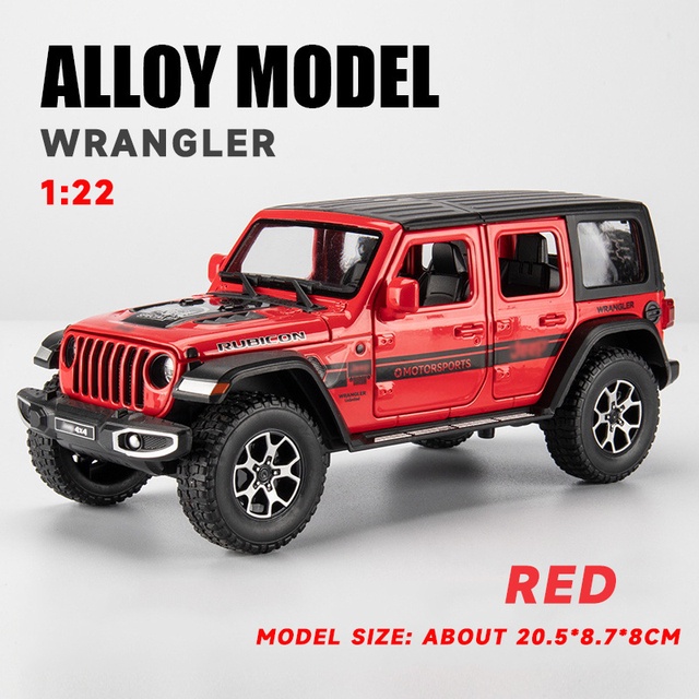 Mô hình xe Jeep Wrangler Rubicon 4x4 1:24 MiniAuto