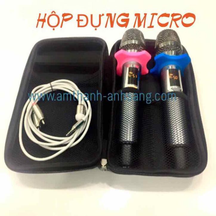 Túi đựng micro và linh kiện âm thanh Microphone 01 cái hộp đựng micro không dây