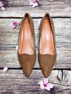 Charles and Keith 3cm lưỡi gà mũi nhọn