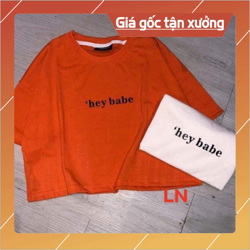Áo croptop hey babe LN12 | BigBuy360 - bigbuy360.vn