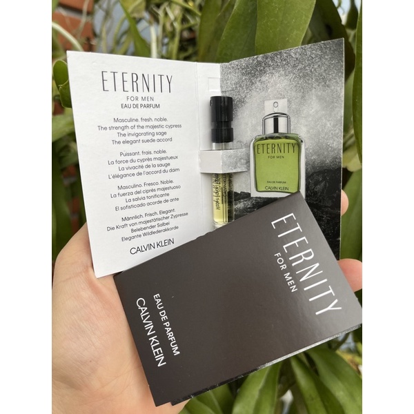 (vial) mẫu thử nước hoa enternity cho nam của Calvin Klein