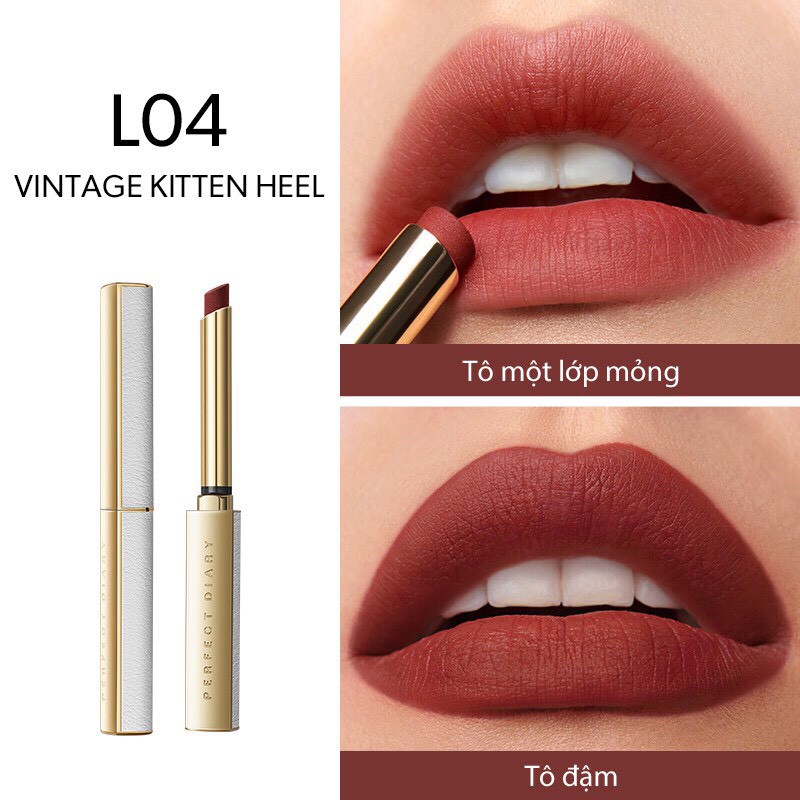 Son lì dưỡng môi Perfect Diary màu nhung mịn không làm nặng môi 0.8g | BigBuy360 - bigbuy360.vn