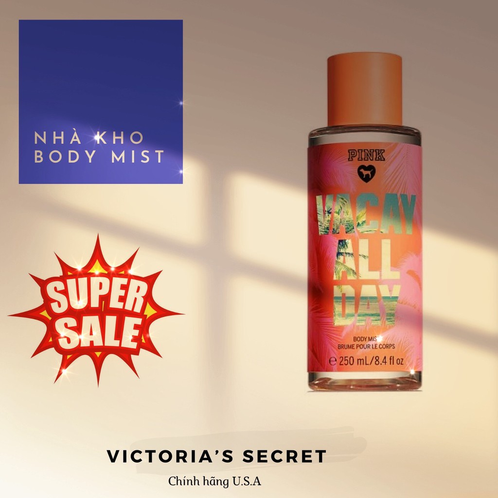 Nhà Kho Body Mist Victoria's Secret Pink Vacay All Day