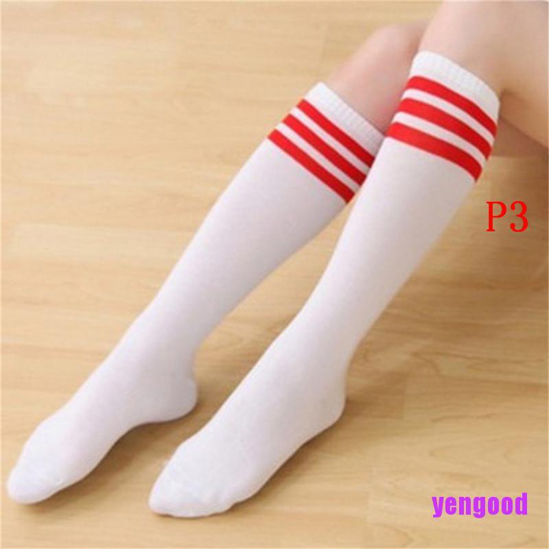 Vớ dài ngang gối kẻ 3 sọc ngang thời trang
