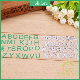 Bộ 26 Khuôn Cắt Giấy Làm Từ Kim Loại Hình Chữ Cái Trang Trí Scrapbook