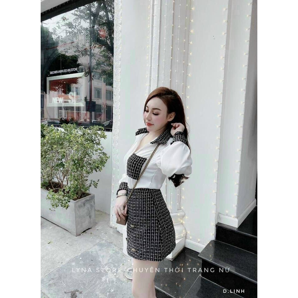 Sét Dạ Chân Váy Sơ Mi | BigBuy360 - bigbuy360.vn