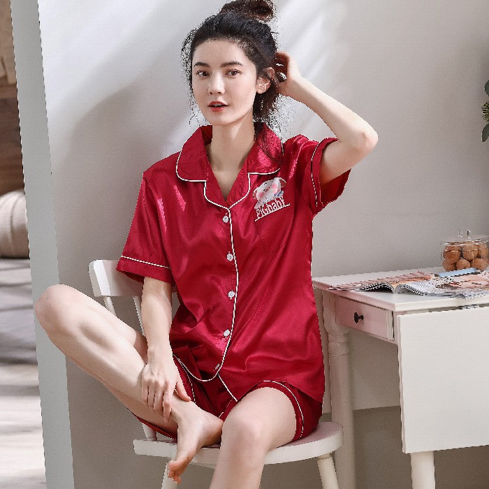 [Mã FASHIONXANH44 giảm 10% tối đa 30K đơn 99K] Bộ đồ mặc nhà cộc tay lụa pijama họa tiết đáng yêu [BC04