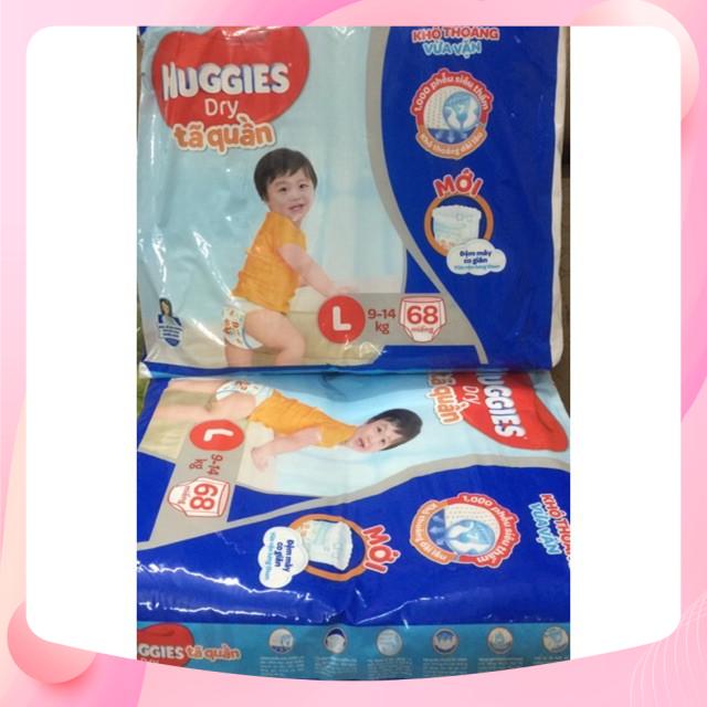 [MẪU MỚI ]BỈM HUGGIES QUẦN L68 M74 XL62 XXL56SP02