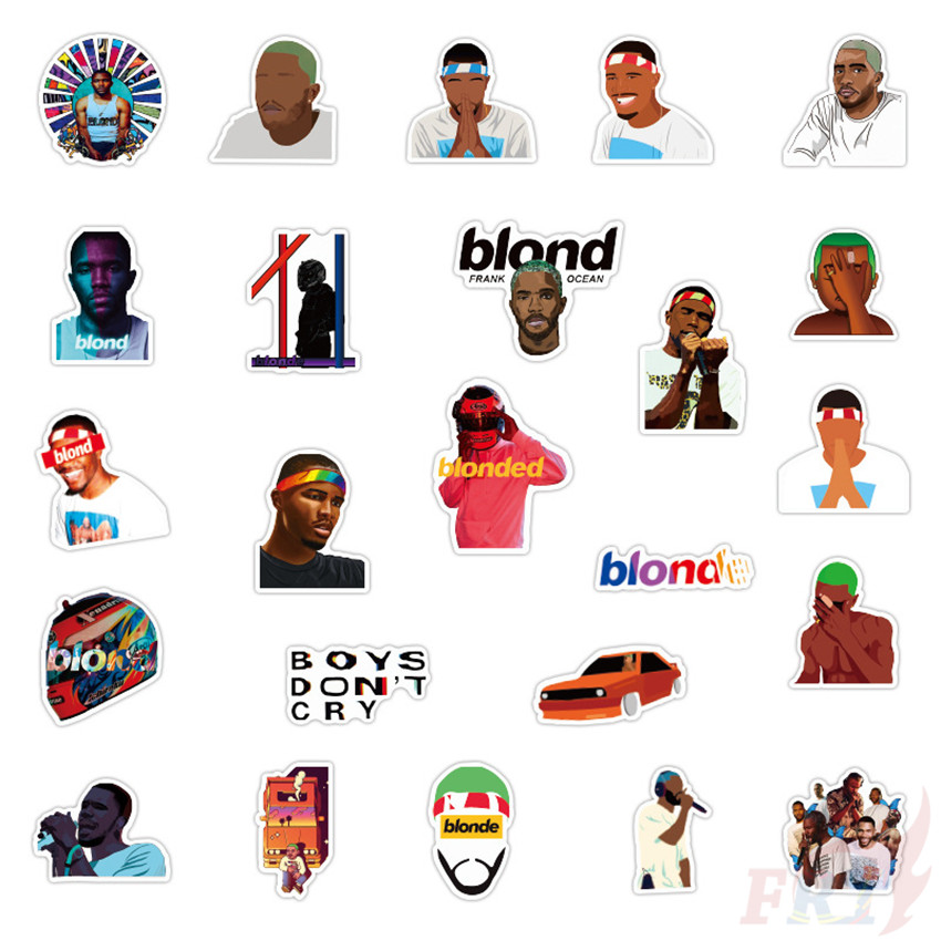 ❉ Frank Ocean “Blonde” Series 02 - POP Singer Stickers ❉ 50Pcs/Set DIY Fashion Luggage Laptop Skateboard Decals Doodle Stickers