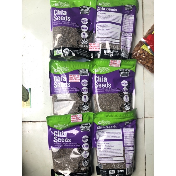 hạt chia Úc organic gói 1 kg hsd:2025 HCM