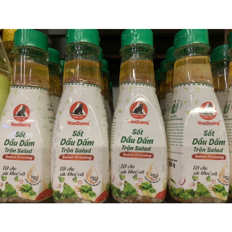 Combo 3 chai Sốt dầu giấm Nam Dương 250ml