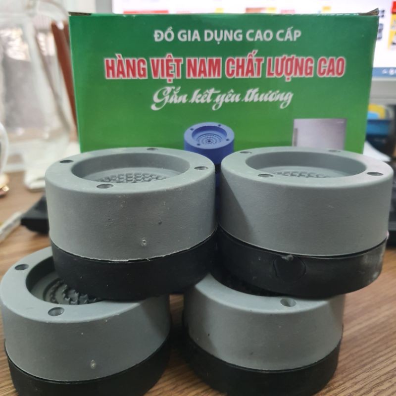 Chân đỡ máy giặt, tủ lạnh chống rung,chống ồn, set 4 miếng.