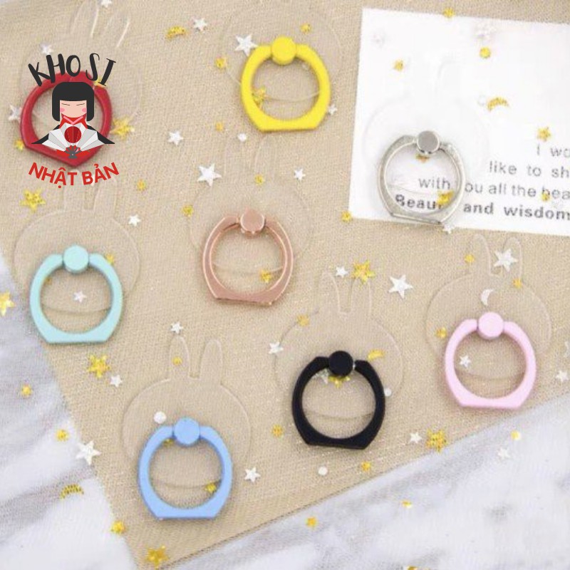 🐰 Giá đỡ điện thoại IRING NHẪN hình thỏ trong suốt đẹp mắt 🐰