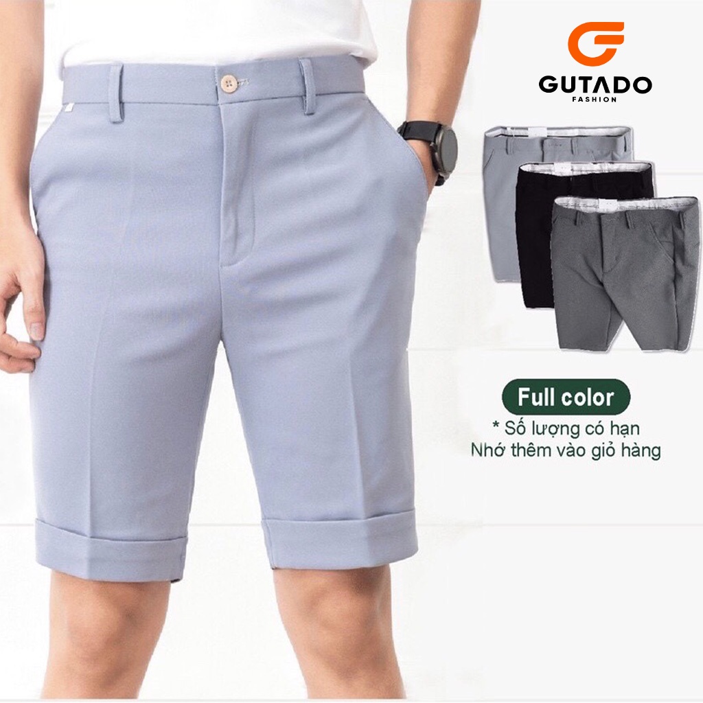 QUẦN SHORT TÂY NAM CAO CẤP GUTADO VẢI CO DÃN 4 CHIỀU QUẦN ÂU NGẮN KIỂU DÁNG TRẺ TRUNG
