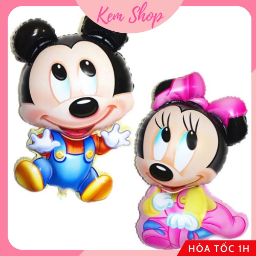 Set trang trí sinh nhật Kem Shop chủ đề Mickey cho bé trai bé gái đáng yêu dễ thương - K201