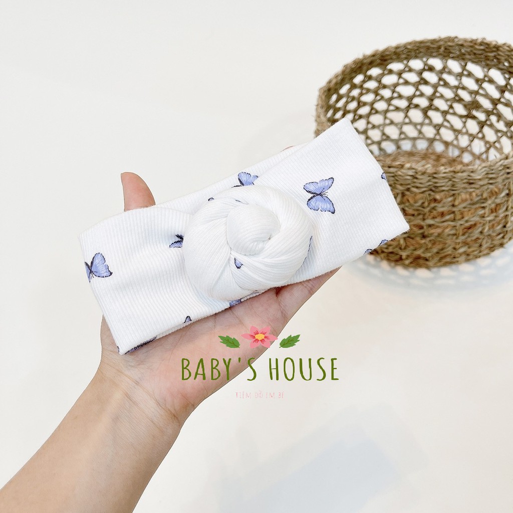Băng đô bản to xoắn ốc cho bé - vải thoáng khí mềm mại Baby's house