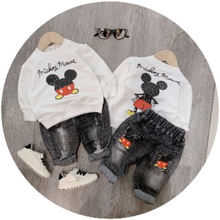 Set bò áo mickey cute