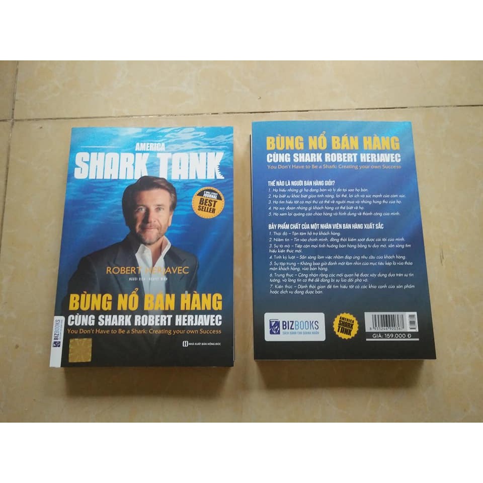 Sách - America Shark Tank: Bùng Nổ Bán Hàng Cùng Shark Robert Herjavec Tặng Kèm Bookmark