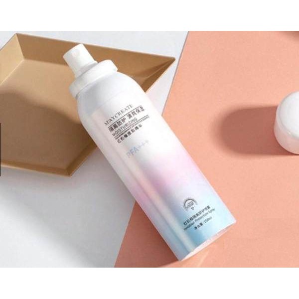 Xịt Chống Nắng Nâng dưỡng trắng da Tức Thì Maycreate Moisturizing Spray