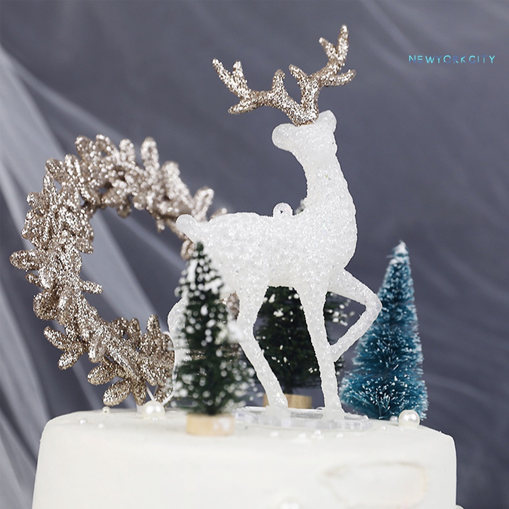 Topper Trang Trí Bánh Kem Hình Chú Nai Dễ Thương