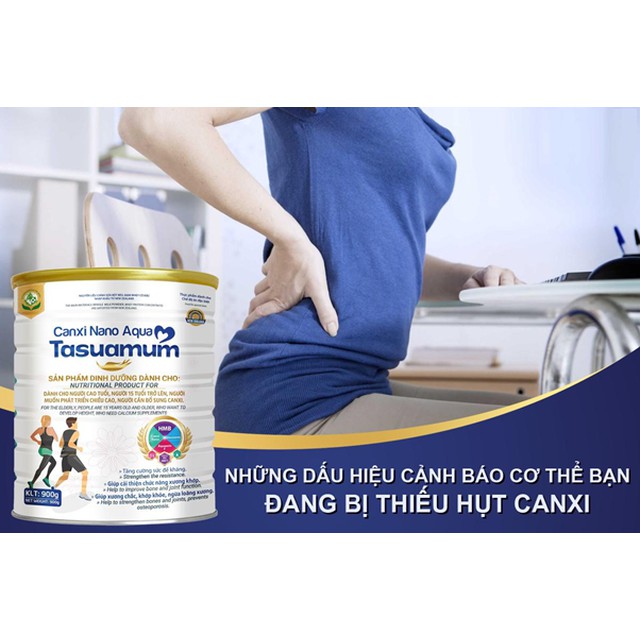 ✅ Sữa bột Canxi Nano Aqua Tasuamum 900G/ 400G Sữa canxi cho người già, tăng chiều cao cho trẻ >15 tuổi