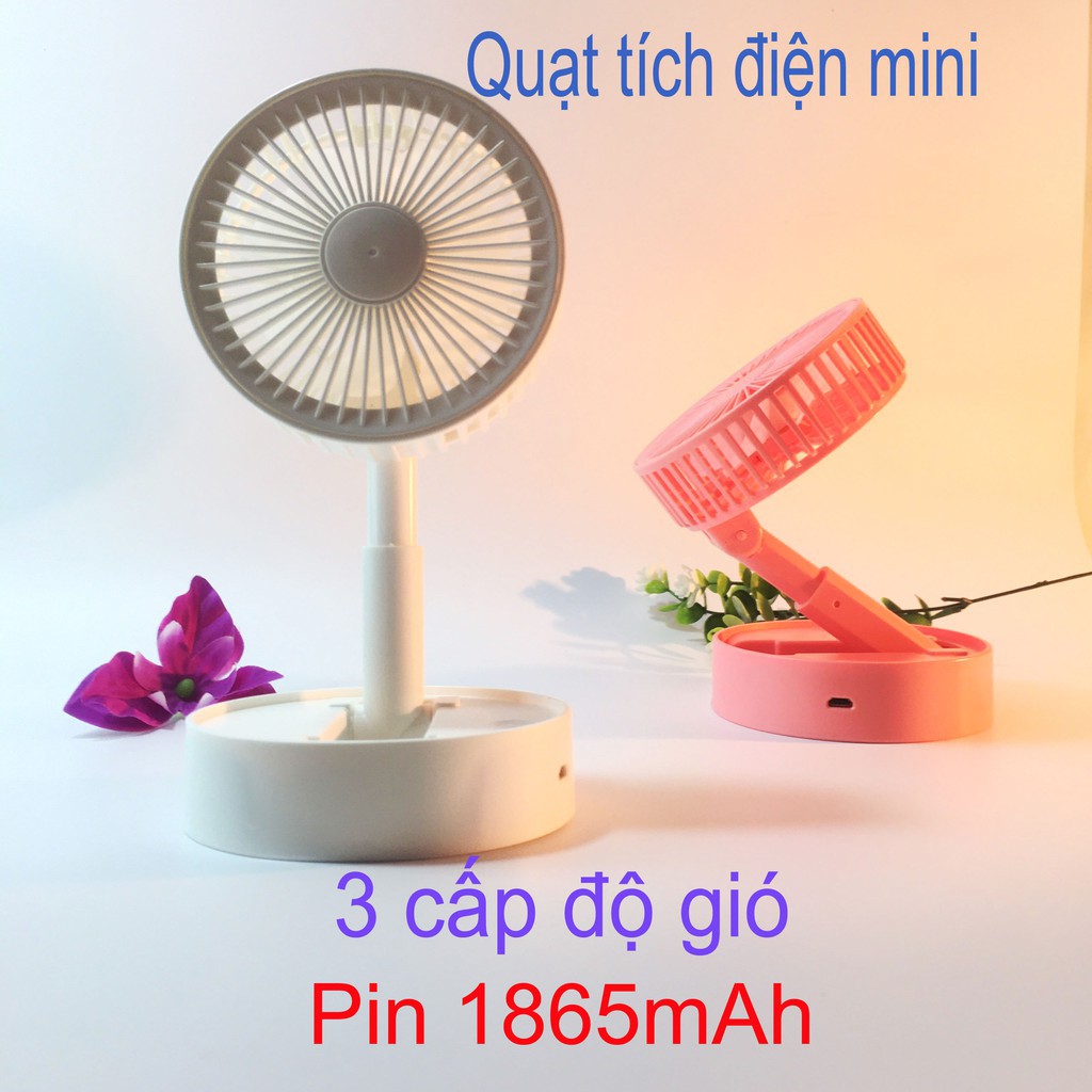 ️FREESHIP️Quạt Mini Để Bàn Sạc Tích Điện Gấp Gọn USB Fan A9, Siêu Tiện Dụng Cho Mùa Hè 2021