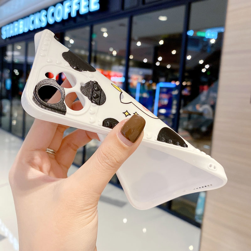 Ốp lưng AISMALLNUT mềm hình bò cho iPhone 6 7 8 8 plus X XS XT iPhone 11 12 XMax | BigBuy360 - bigbuy360.vn