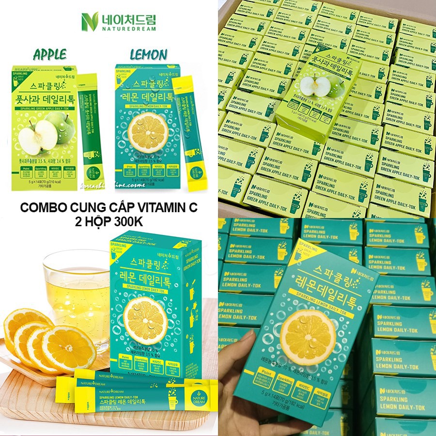 Bột Hỗ Trợ Tăng Cường Vitamin Cho Cơ Thể NATURE DREAM SPARKLING DAILY TOK_Mỹ phẩm Hàn Quốc chính hãng