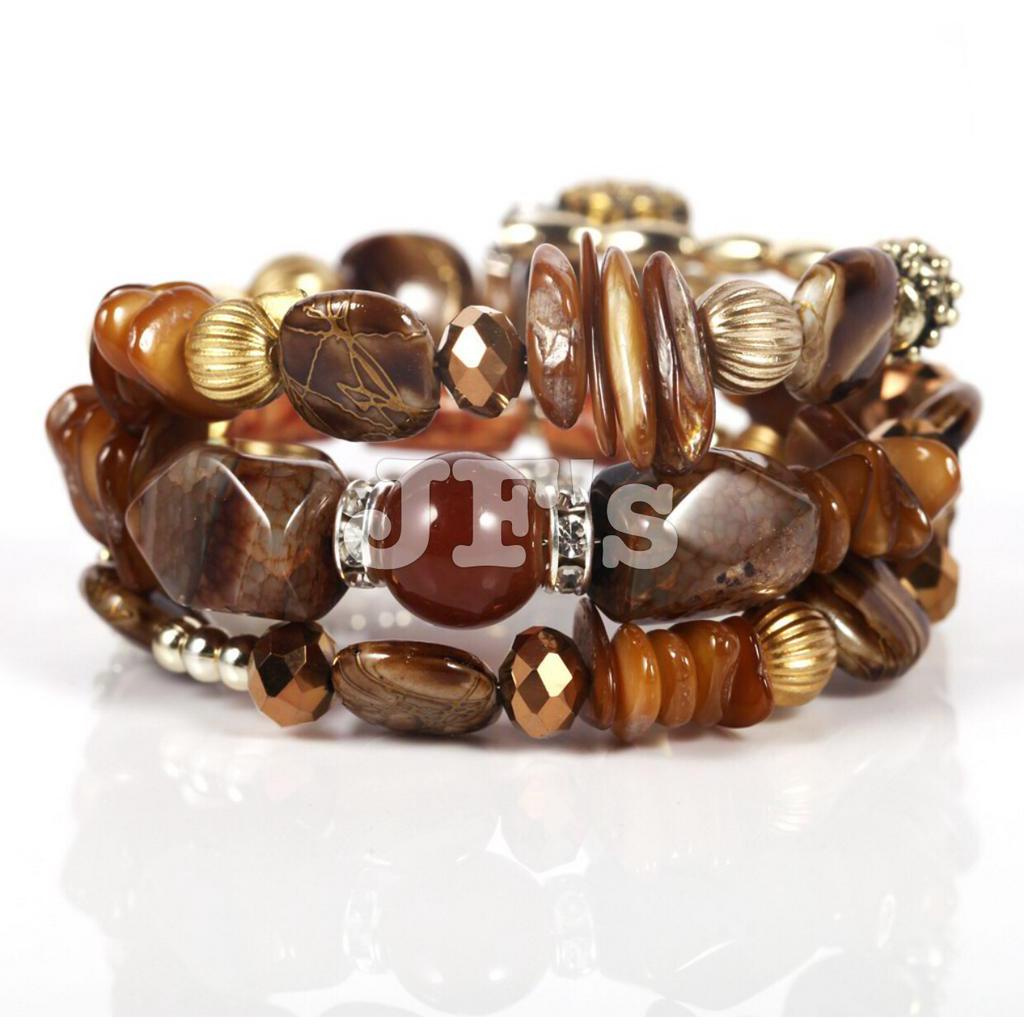 Vòng đeo tay nữ, vòng đeo tay nhiều lớp thời trang màu sẵ