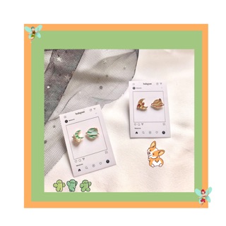 “BURNING PLANET” EARRINGS | khuyên hành tinh rực lửa