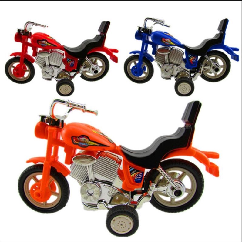 Xe máy mô hình chạy cót nhiều màu sắc, đồ chơi moto giá rẻ