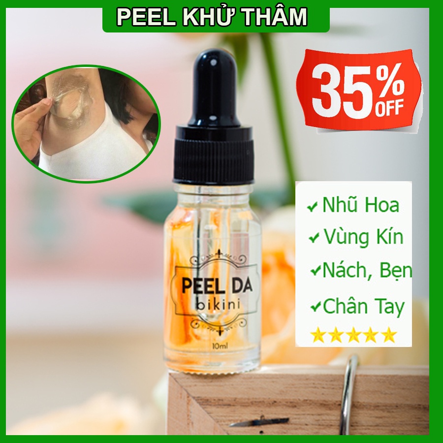 Peel khử thâm bikini nhũ hoa nách bẹn hiệu quả bong sau 3 ngày