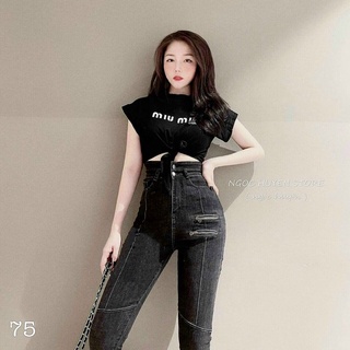 QUẦN JEANS LƯNG CAO (KÈM VIDEO HÌNH THẬT)
