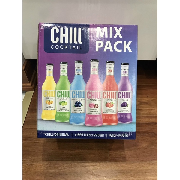 Thùng 6 chai Chill Cocktail Original Mix 6 Vị
