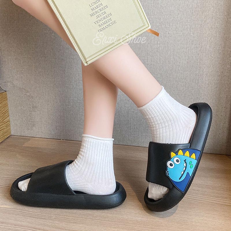 Dép Đi Trong Nhà Họa Tiết Khủng Long Hoạt Hình Cho Nam Và Nữ