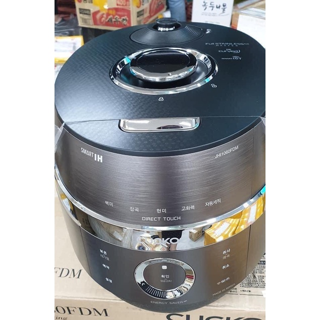NỒI CƠM ĐIỆN CAO TẦN KẾT NỐI WIFI CUCKOO CRP-JHI1060FDM 1.8L NỘI ĐỊA HÀN QUỐC