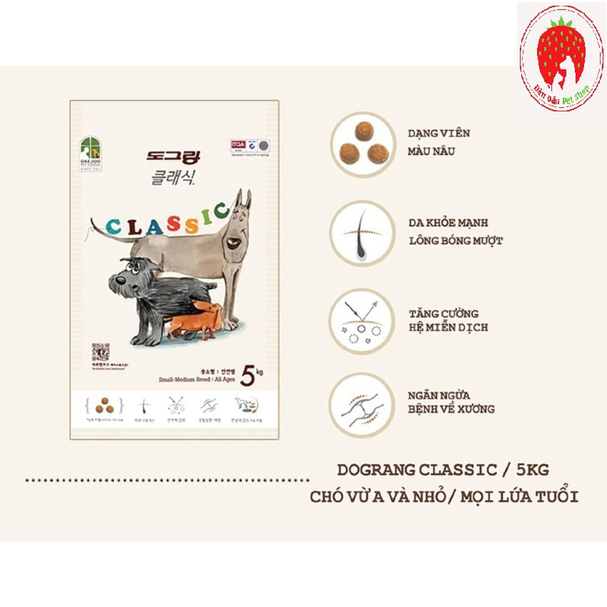 [ Bán sỉ ] Thức ăn chó Dosrang gói chia lẻ 1kg - có quà tặng