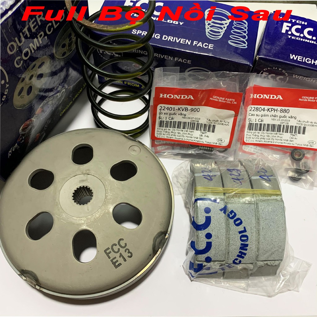 Bộ nồi sau cho AirBlade 125 - Chống rung đầu xe tay ga